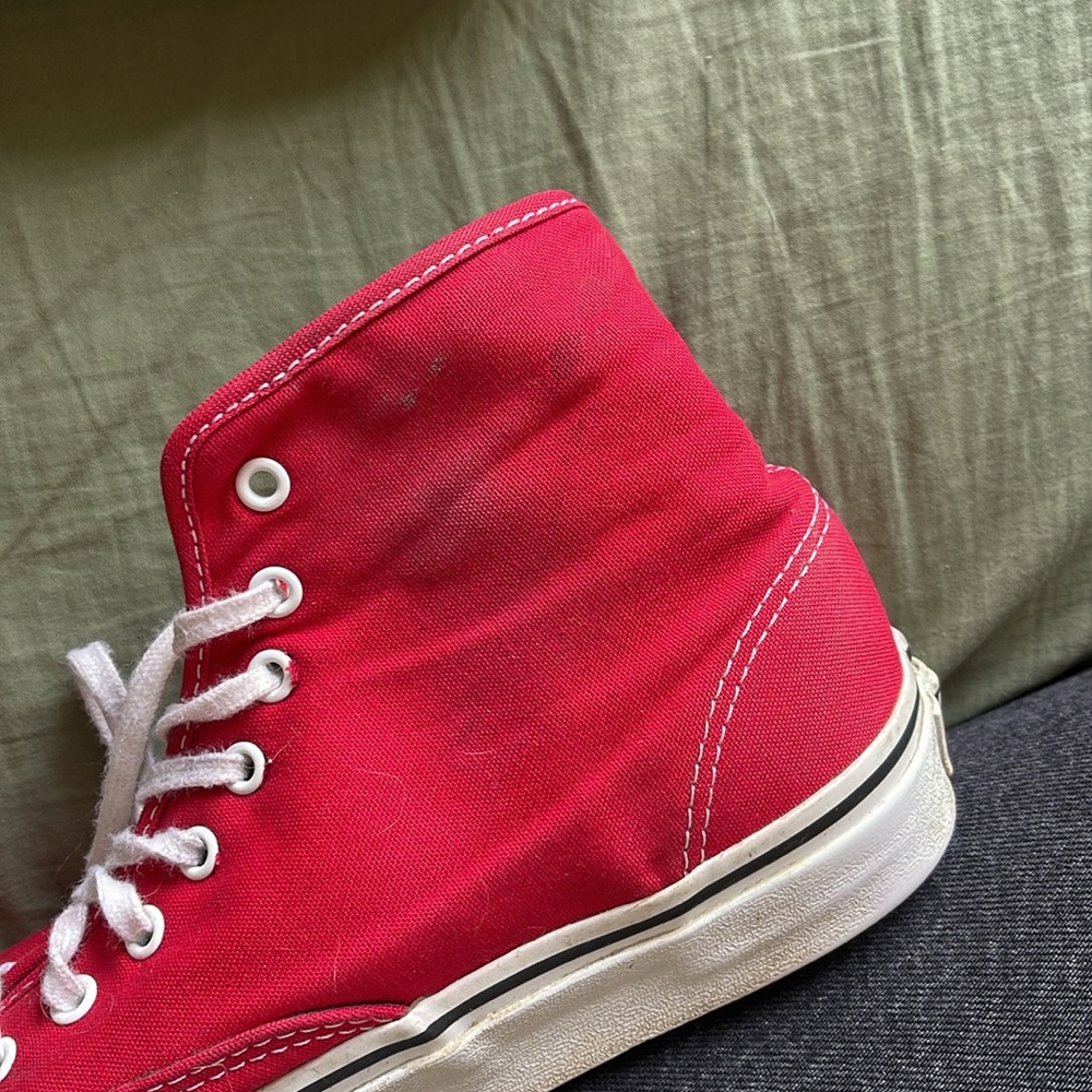 Red HighTop Vans - Picture 7 of 7